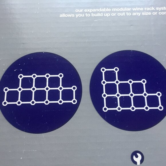 NEW Crate & Barrel CB2 12 Bottle Modular System Wine Rack - Picture 6 of 7